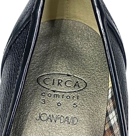 Circa Joan & David CJCHAS Size 8.5 Medium Stacked Platform Womens Shoe Black - Picture 9 of 10